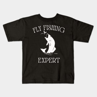 Fly fishing expert Kids T-Shirt